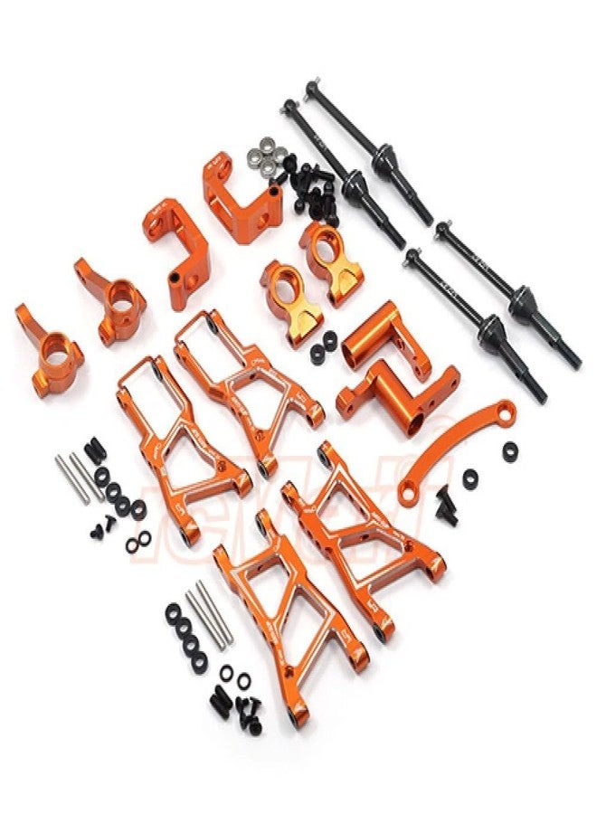 ياه ريسينج طقم تحويل أساسي من الألومنيوم من Yeah Racing لسيارة HPI RS4 Sport 3 باللون البرتقالي #RSS3-S01OR - Image 1
